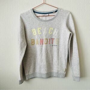 Scotch & Soda Beach Bandit heather light gray crew neck long sleeve sweatshirt